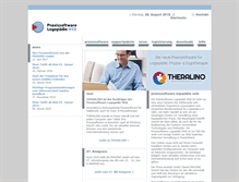 Tablet Screenshot of praxissoftware-logopaedie.de